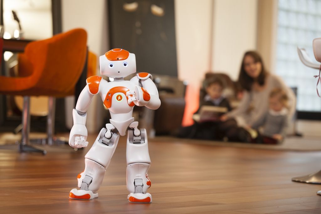 Photo: Nao, the CREATE lab robot