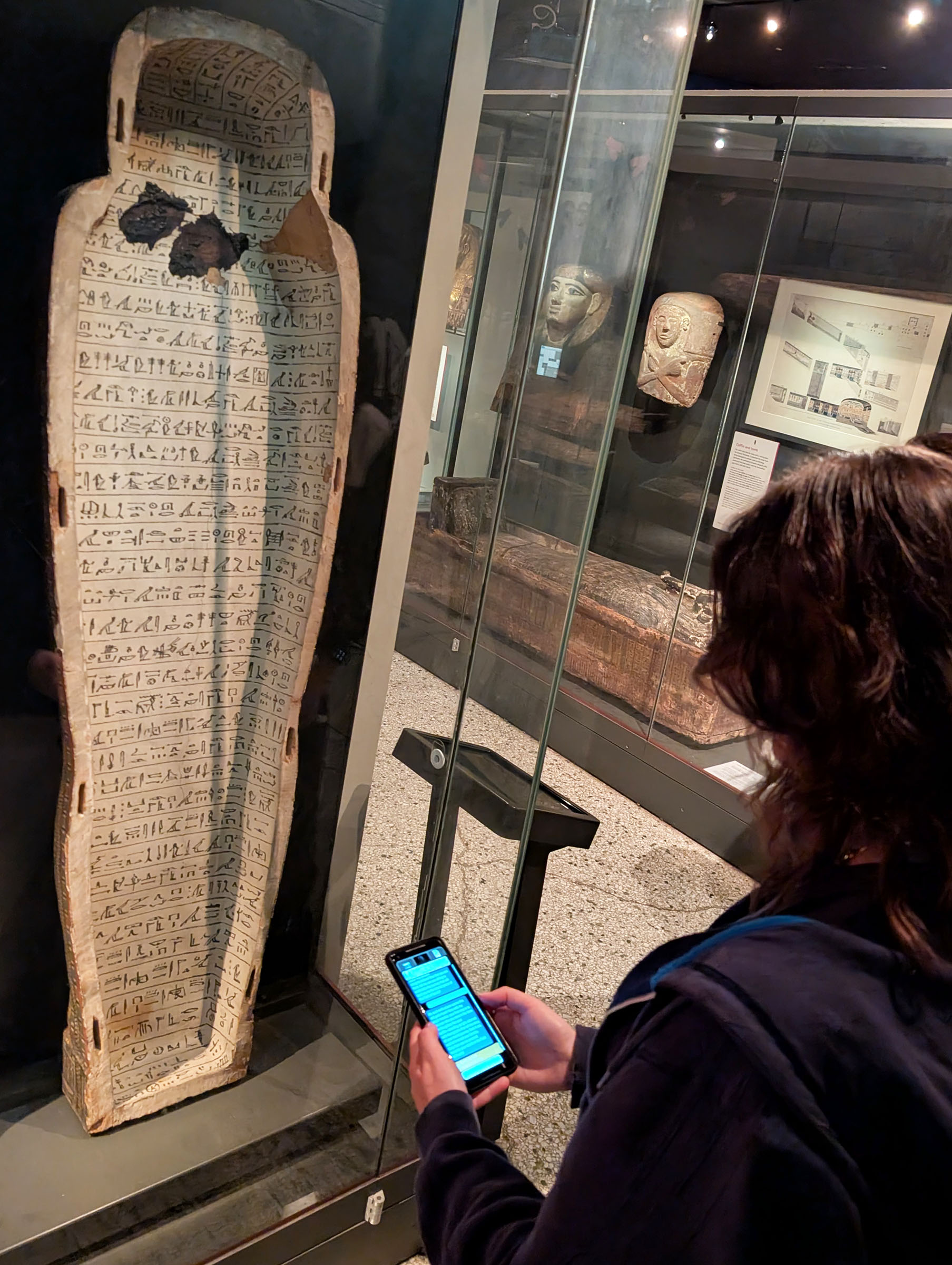 Photo: The interactive quest system invites visitors to ask questions of the exhibits and locate information to progress.